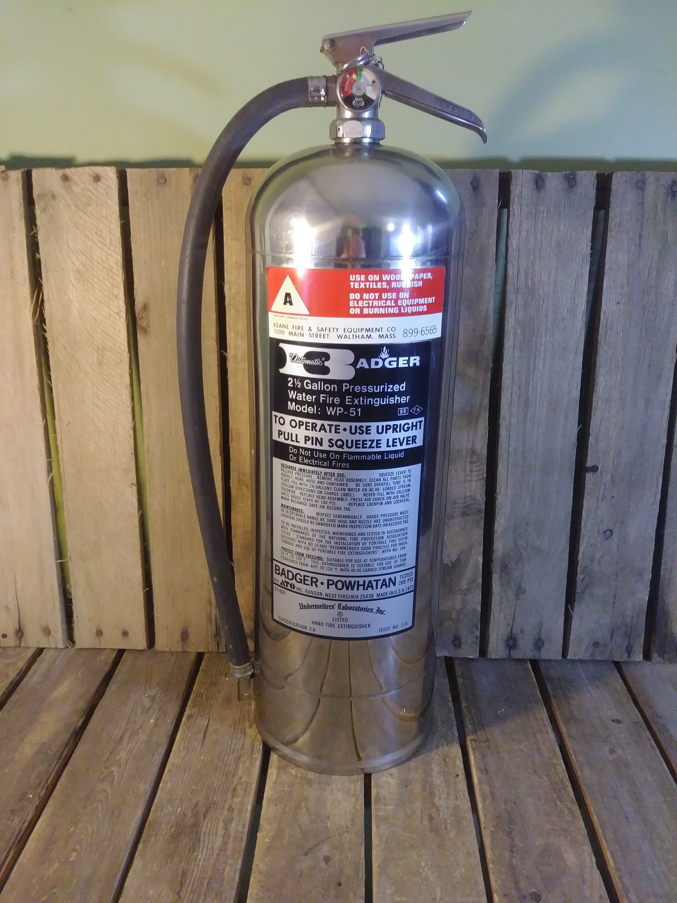 Vintage Fire Extinguisher Vintage Badger Fire Extinguisher - Etsy