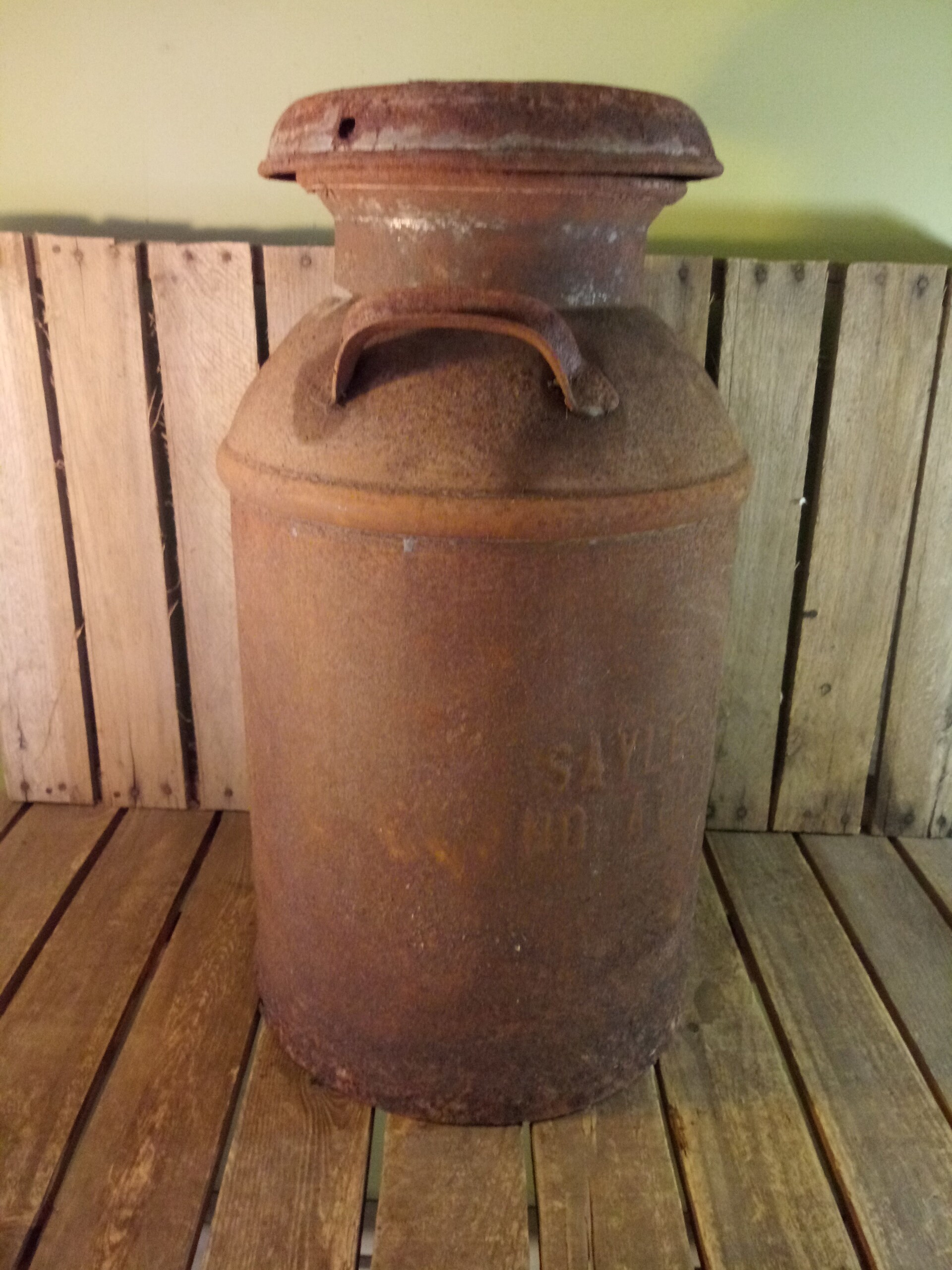 Rusty Milk Can This Can is Really Rusty and is Rusty off in Etsy