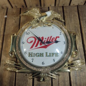 希少 正常動作品 アメリカ製 Miller Beer HIGH LIFE 時計 il_300x300.6171975427_6cvp.jpg