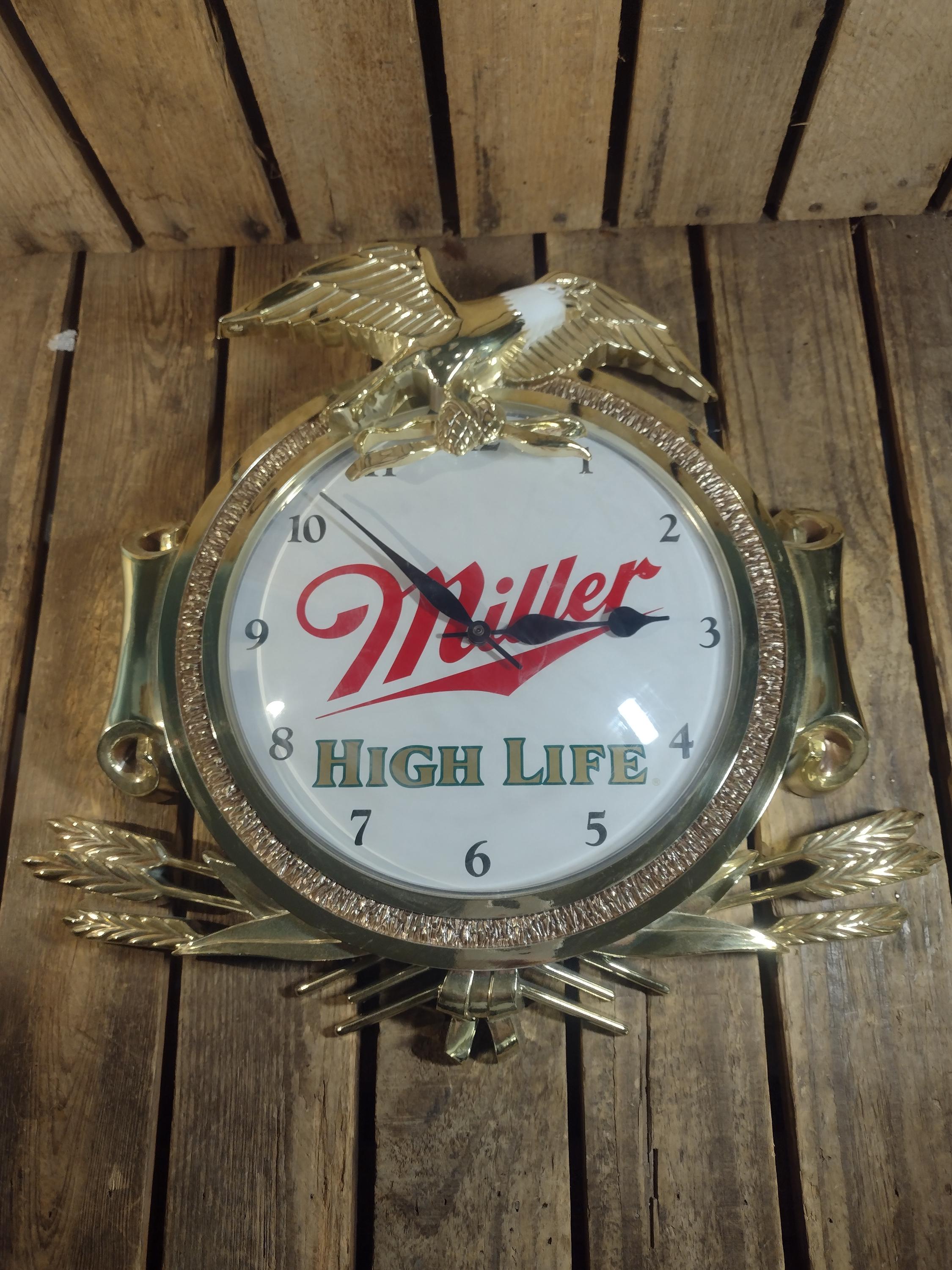 Vintage Miller High Life Eagle Clock - Etsy