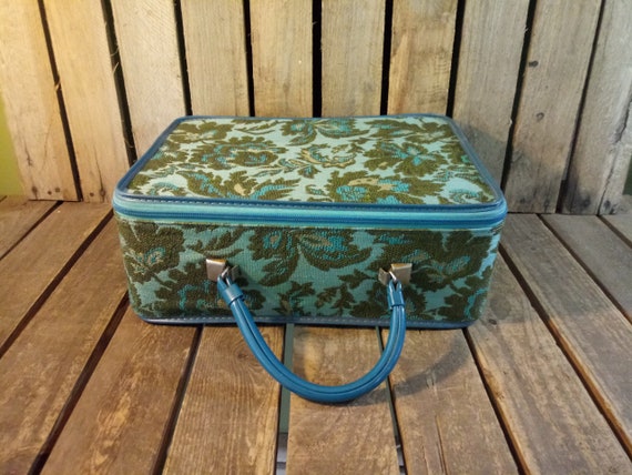 Vintage Blue Suitcase