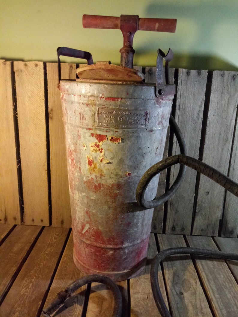Vintage Fire Extinguisher Decor Piece Only Hose Needs to Be Etsy
