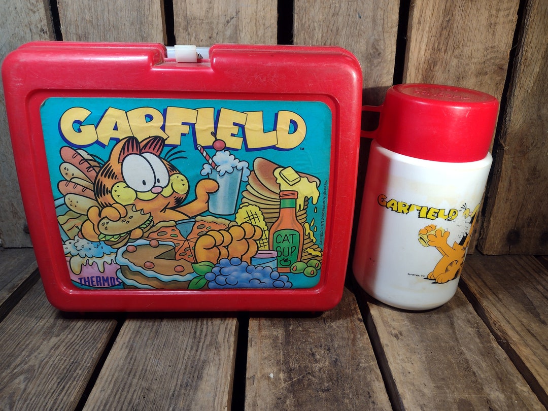 Vintage Garfield Lunchbox With Thermos 