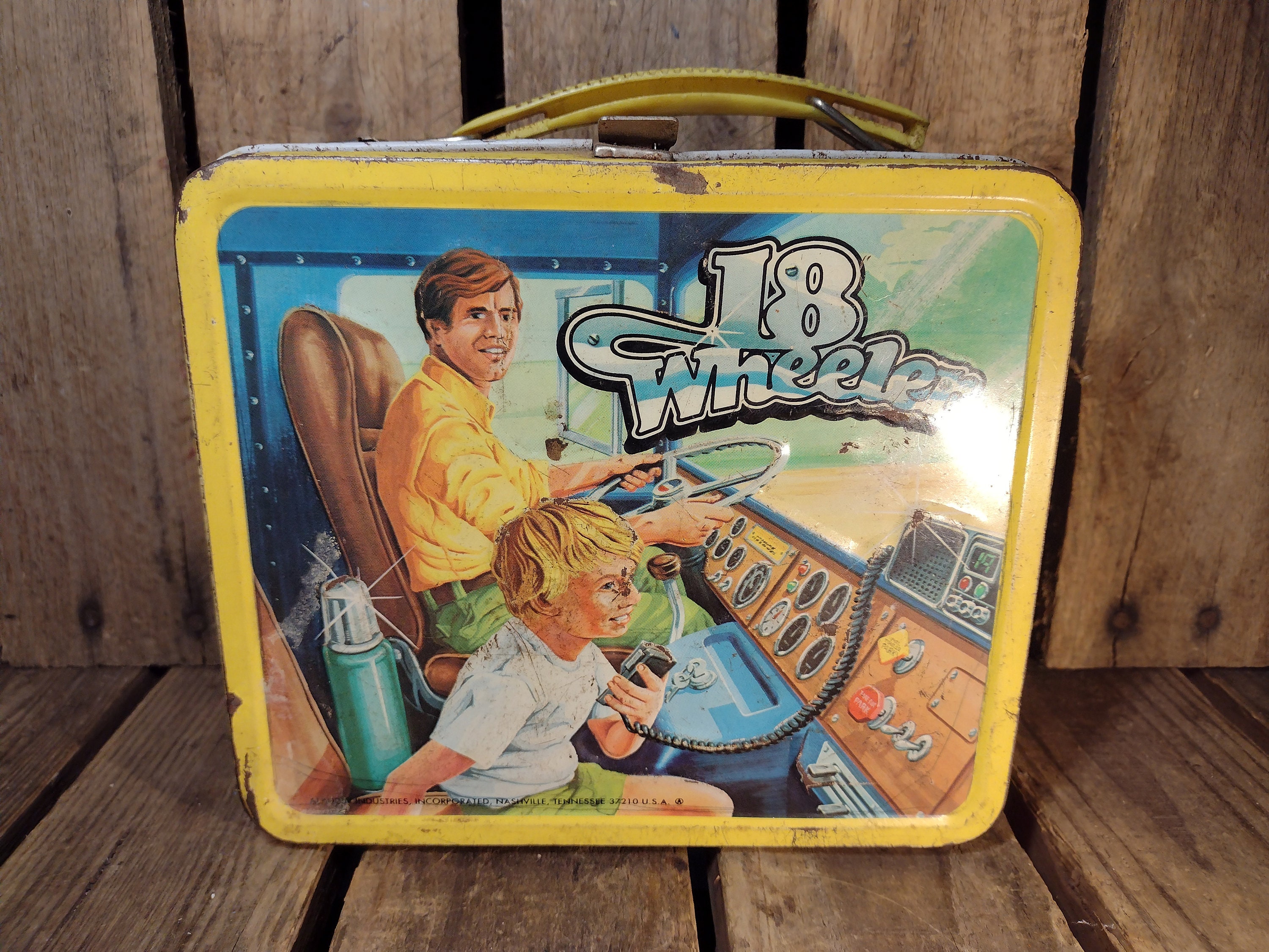 Vintage 18 Wheeler Lunchbox No Thermos - Etsy