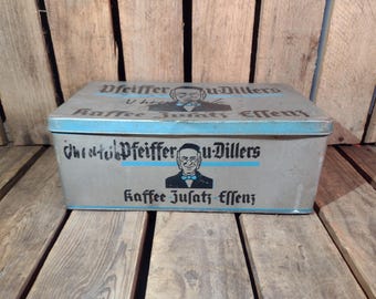 Vintage Coffee Tin Box