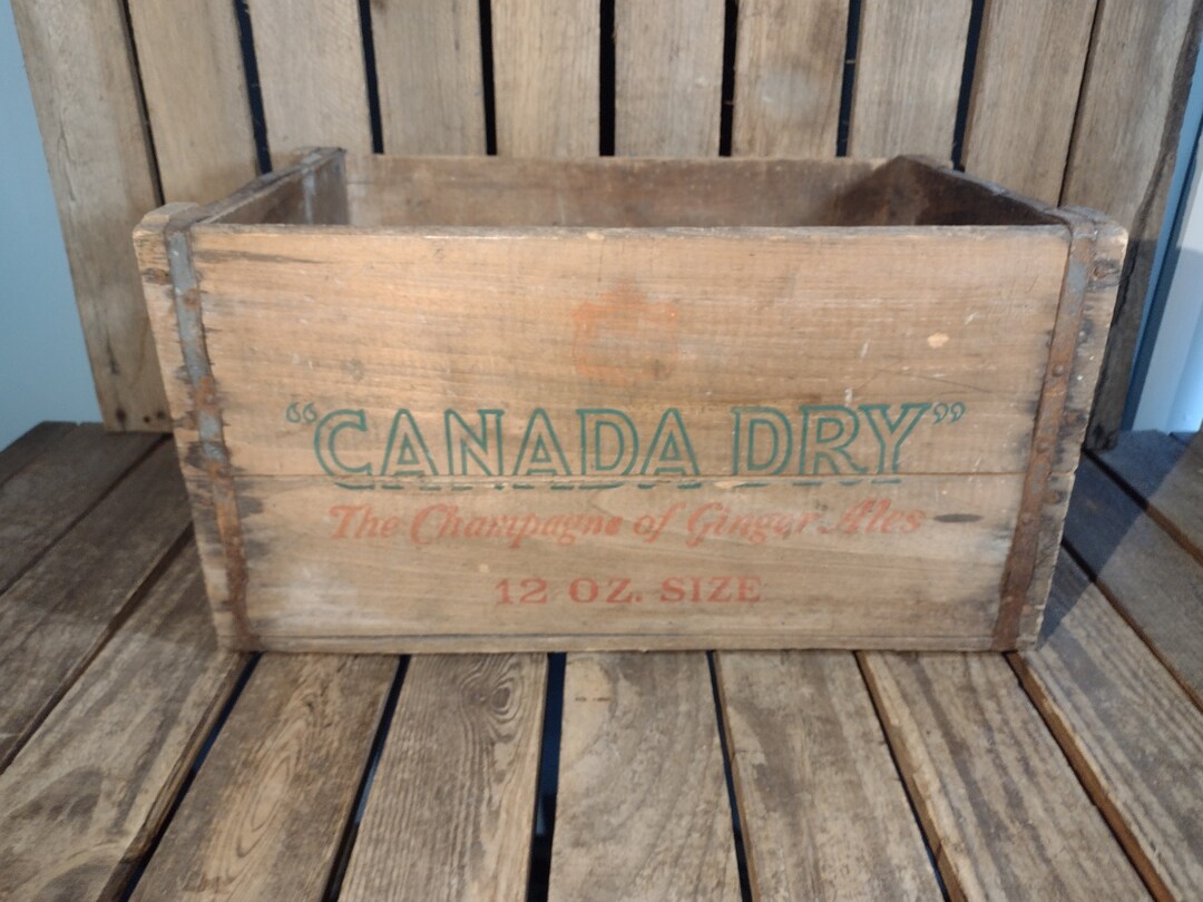Vintage Canada Dry Wooden Crate Etsy