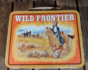Vintage Wild Frontier Lunchbox No Thermos - Etsy
