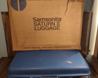 Vintage Samsonite Suitcase with Key And Box!