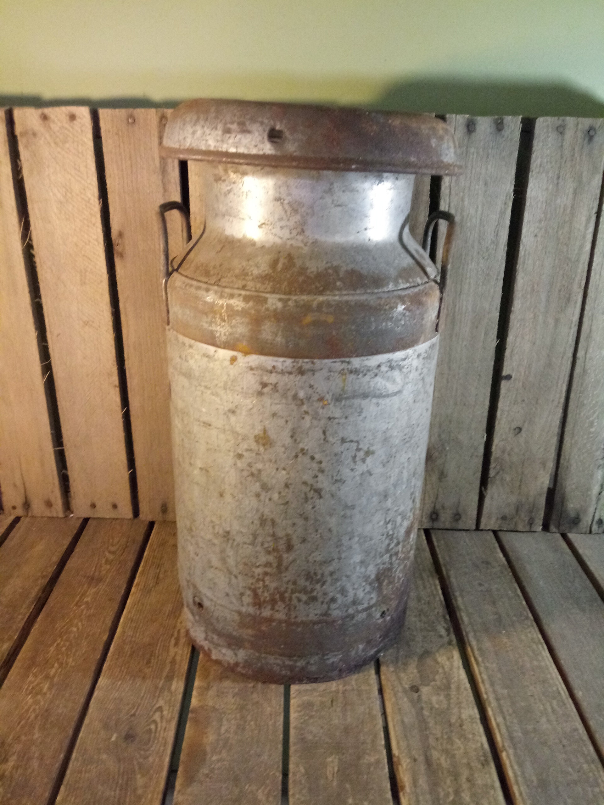 Rusty Milk Can Vintage Milk Can Etsy