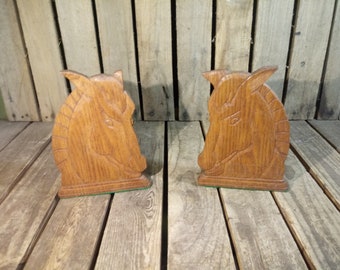 Vintage Horse Bookends