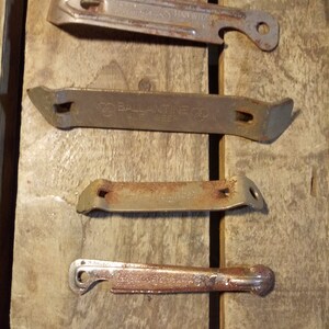 4 Vintage Rusty Beer Bottle Openers