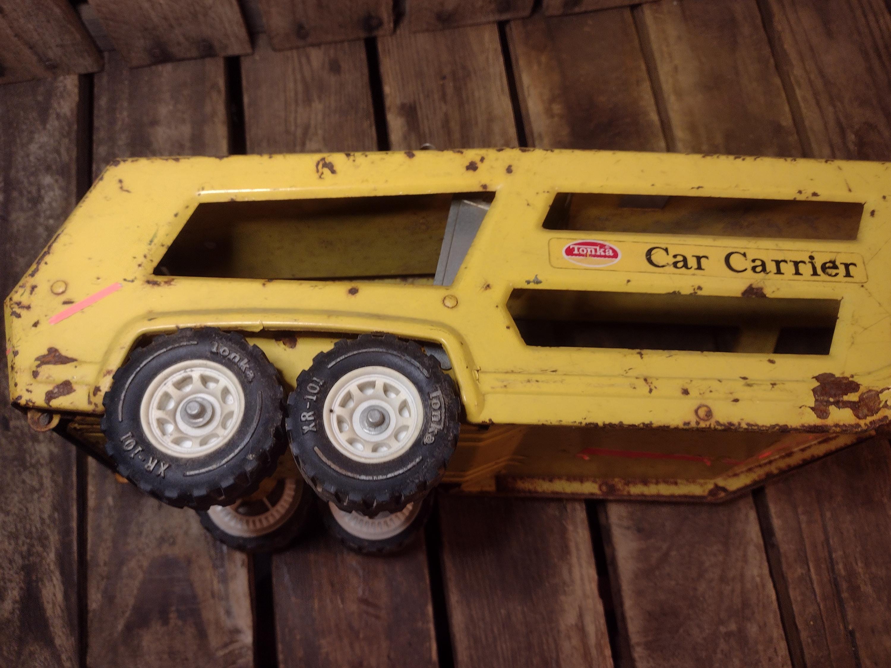 Vintage Tonka Car Carrier Trailer Only Pressed Steel Toy Truck