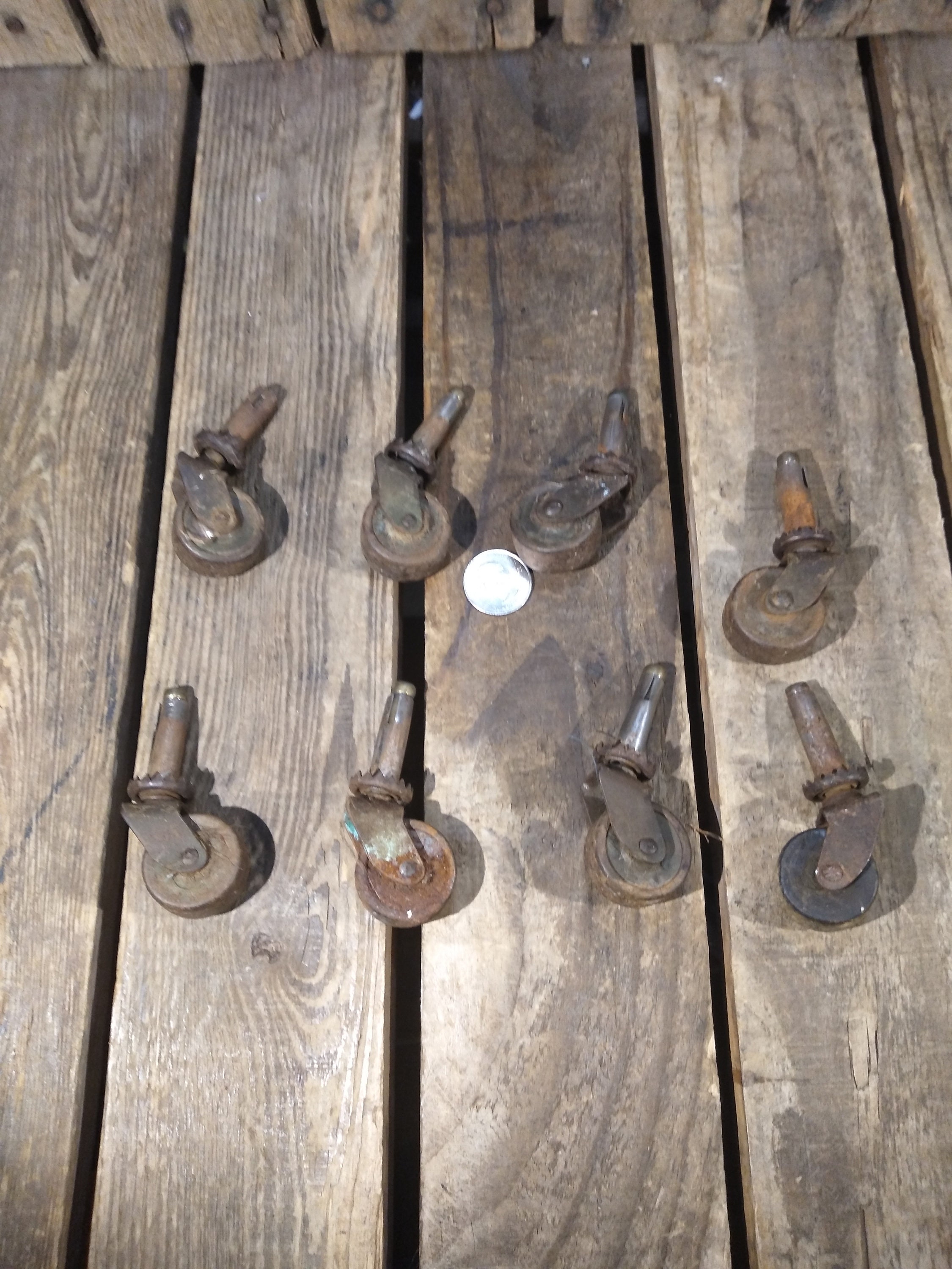 Small Antique Furniture Wheels Etsy