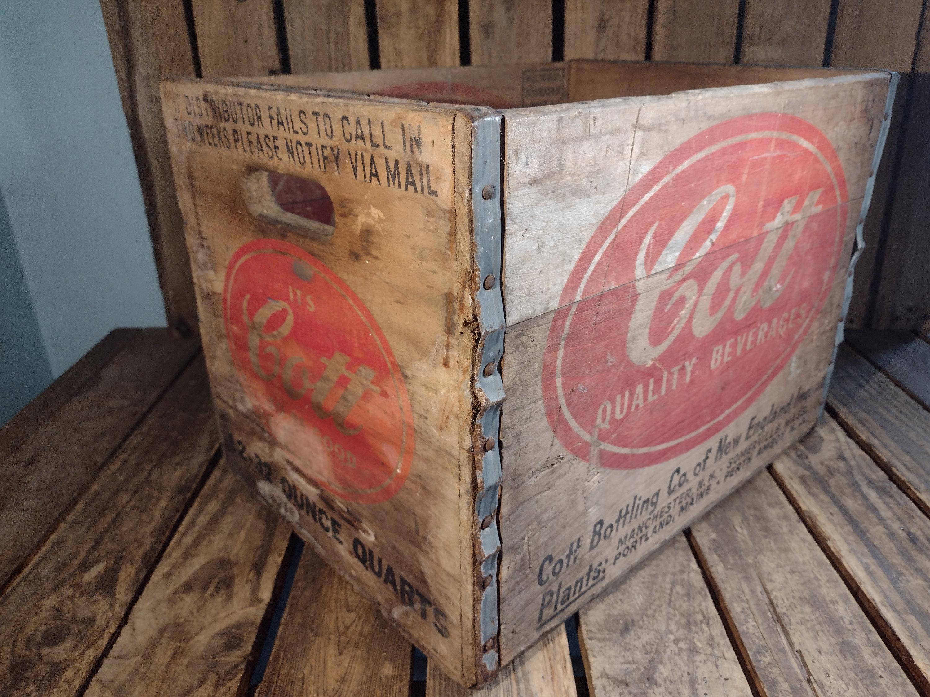 Vintage Cott Soda Crate - Etsy