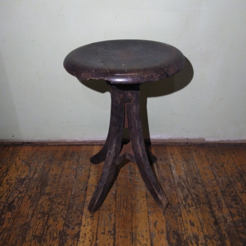 Antique Piano Stool - Etsy