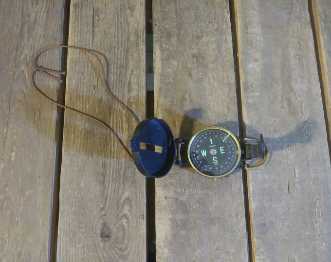 Vintage Lensatic Compass Etsy