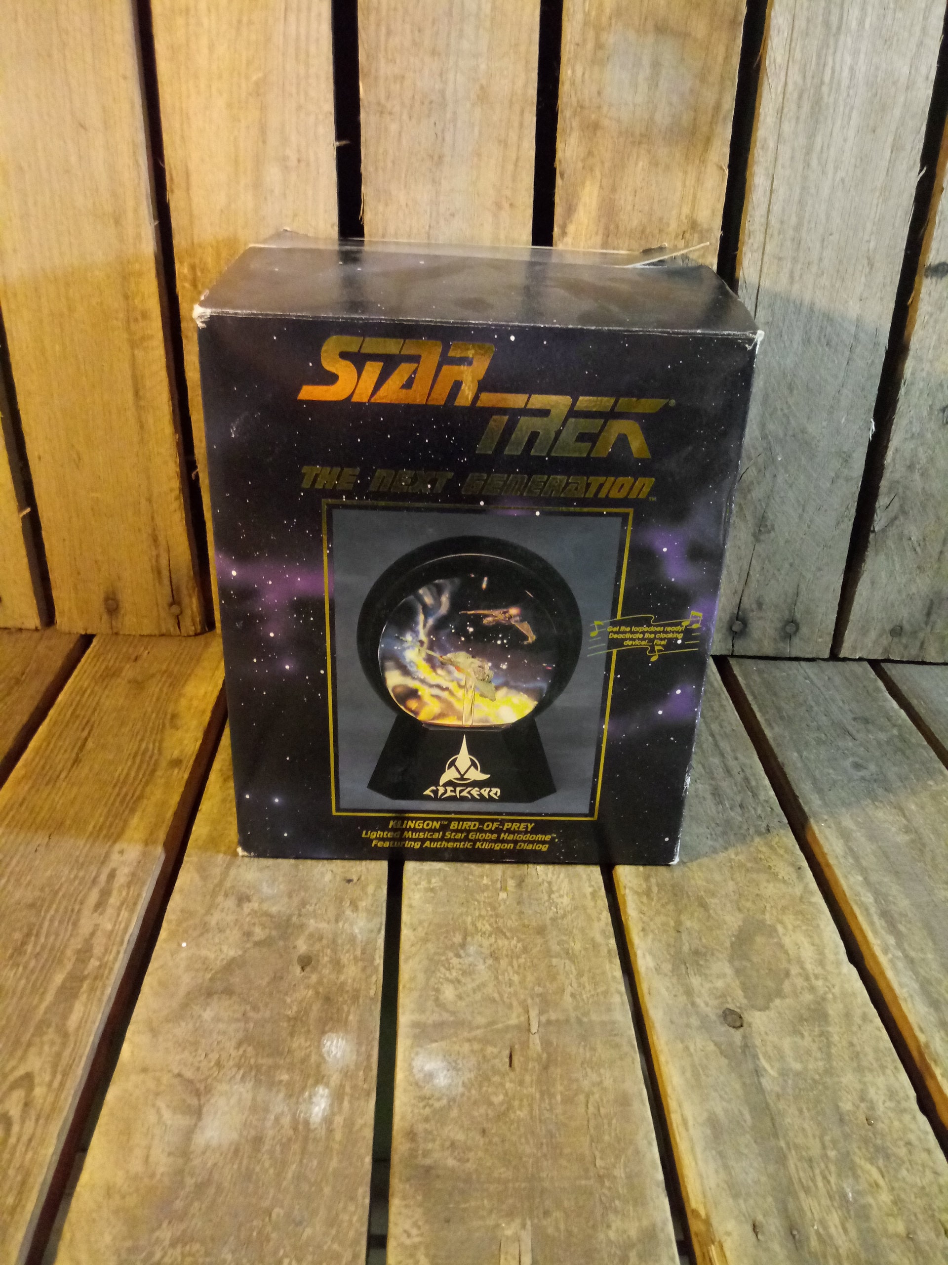 Vintage Star Trek Klingon Bird Of Prey Globe