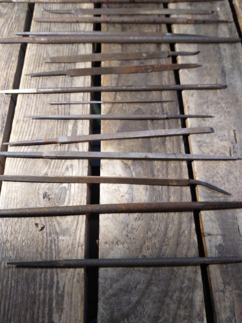 15 Vintage Rusty Files - Etsy