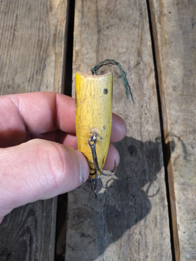 Vintage Wooden Fishing Lure Etsy