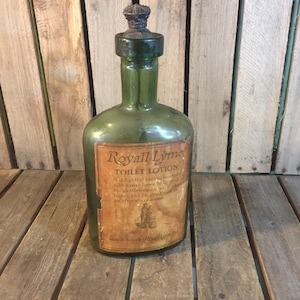 Rare Large Vintage Royall Lyme Toilet Lotion Bottle
