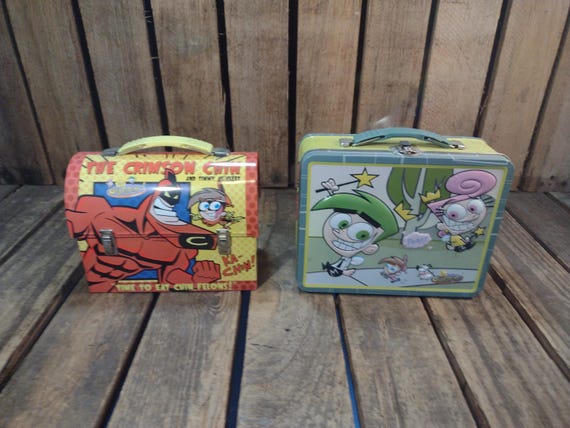 Nickelodeon Fairly Oddparents Metal Lunchbox Set – Crimson Chin