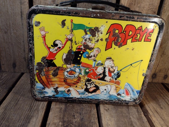 Vintage Popeyes Lunchbox No Thermos - Etsy