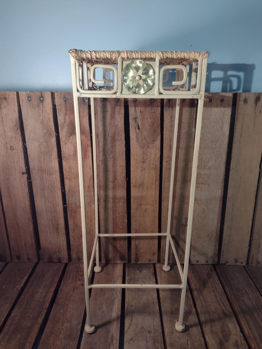 Vintage Decorative Metal Stand - Etsy