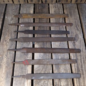 7 Vintage Rusty Files