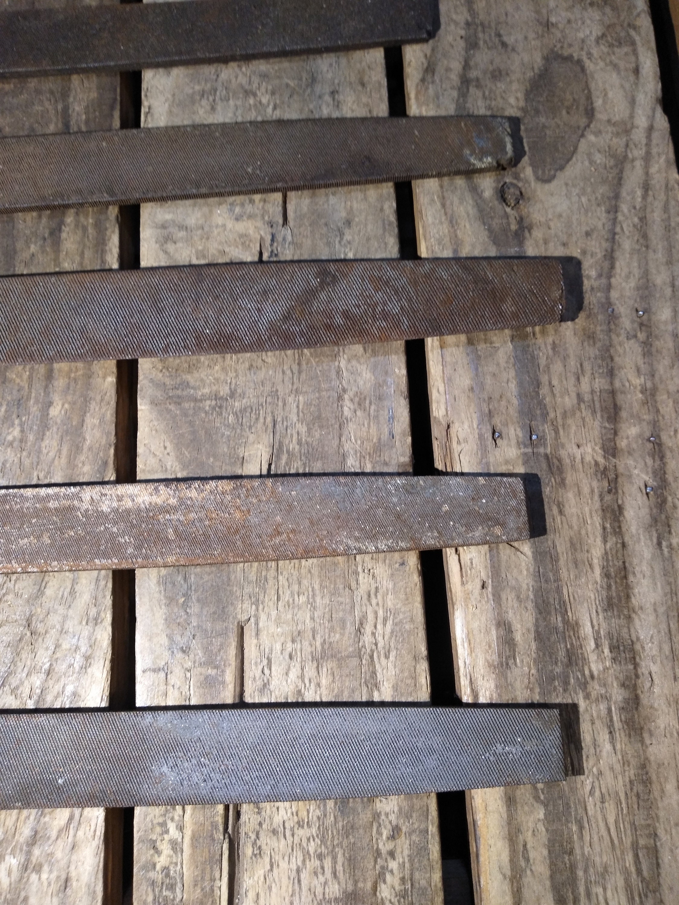 7 Vintage Rusty Files - Etsy