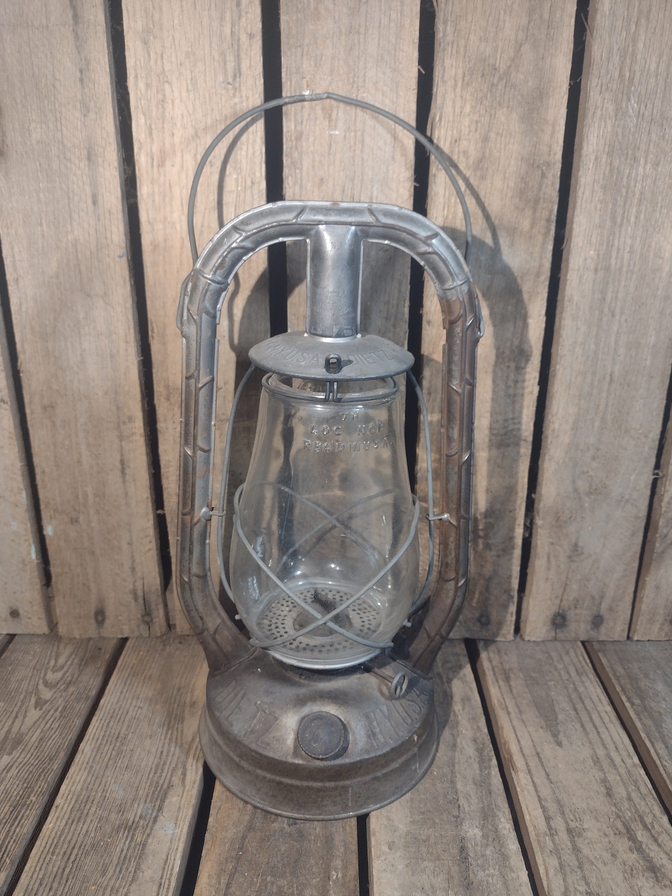 Vintage Dietz Monarch NY USA Fitzall Loc-Nob 4H Tubular Barn