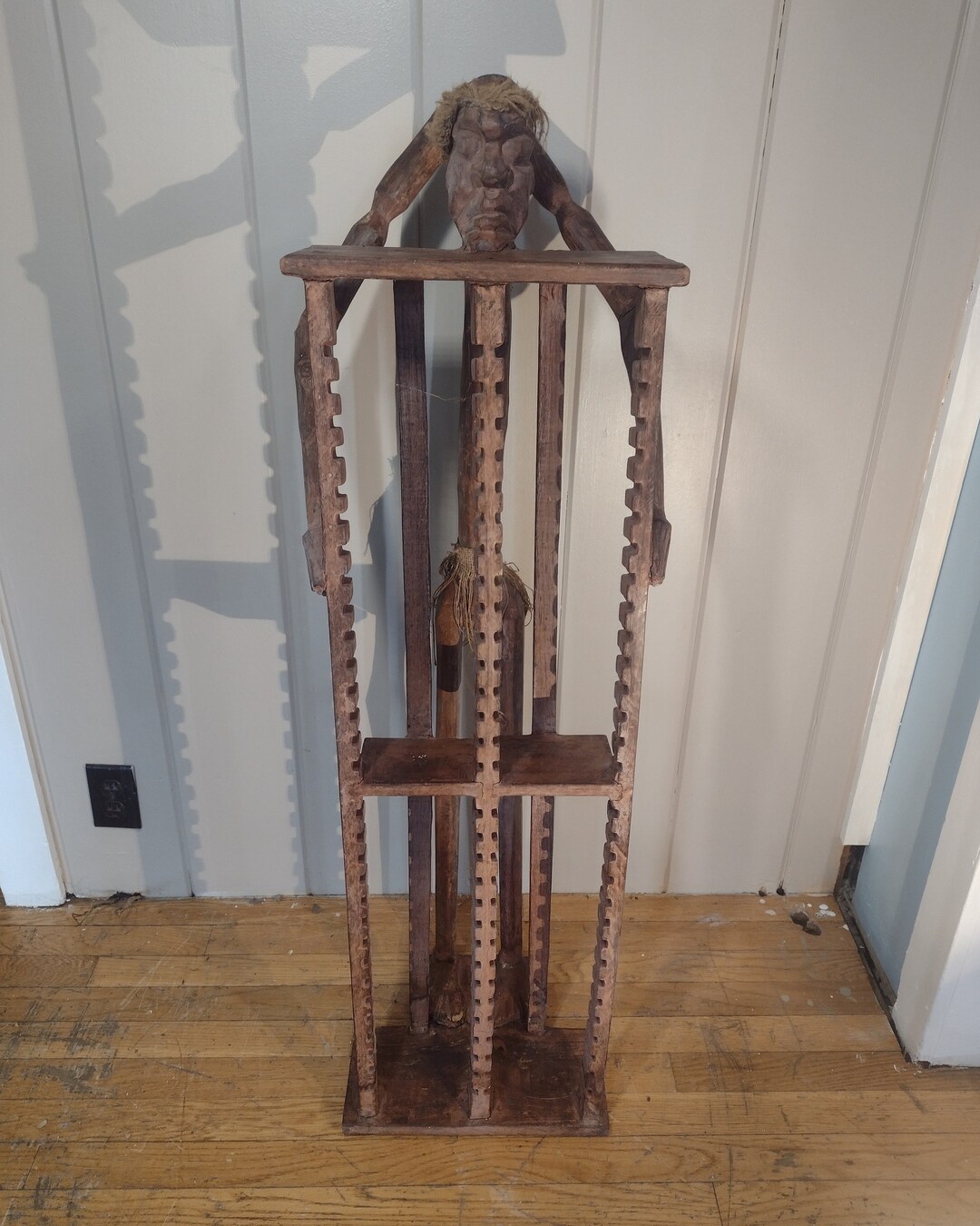 Vintage Wooden Tribal Cd Rack - Etsy