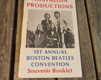 1er folleto anual de recuerdos de la Convención de boston Beatles