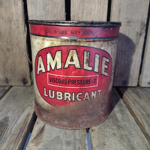Vintage Metal Grease Can - Etsy