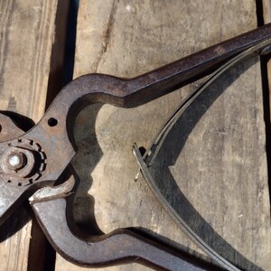 Antique Rusty Metal Hand Snips - Etsy
