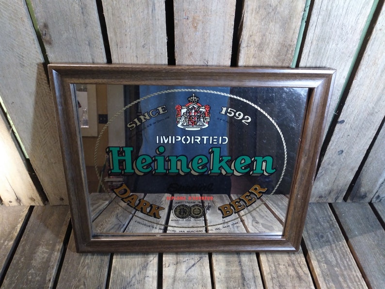Vintage Beer Mirror Sign
