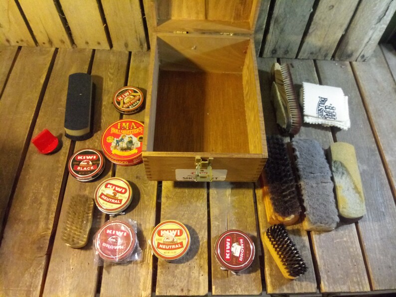 Kiwi Shoe Shine Kit Etsy