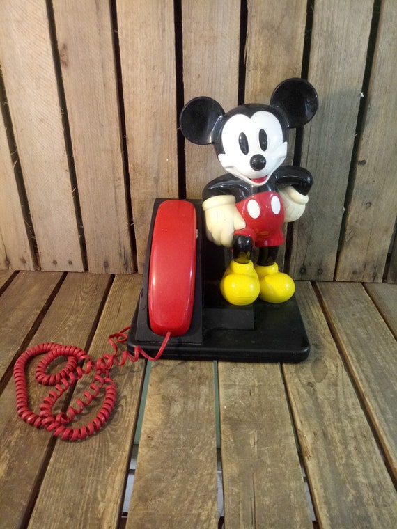 ヴィンテージ ミッキーマウス 電話 - Etsy 日本 ミッキーマウス 電話