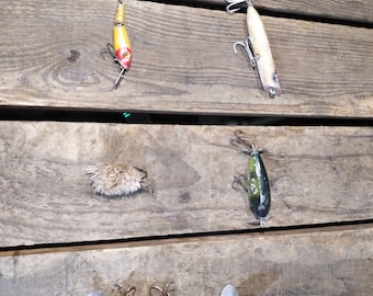 6 leurres de pêche vintage