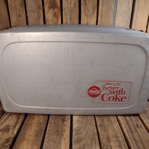 Vintage aluminum Coca Cola Cooler