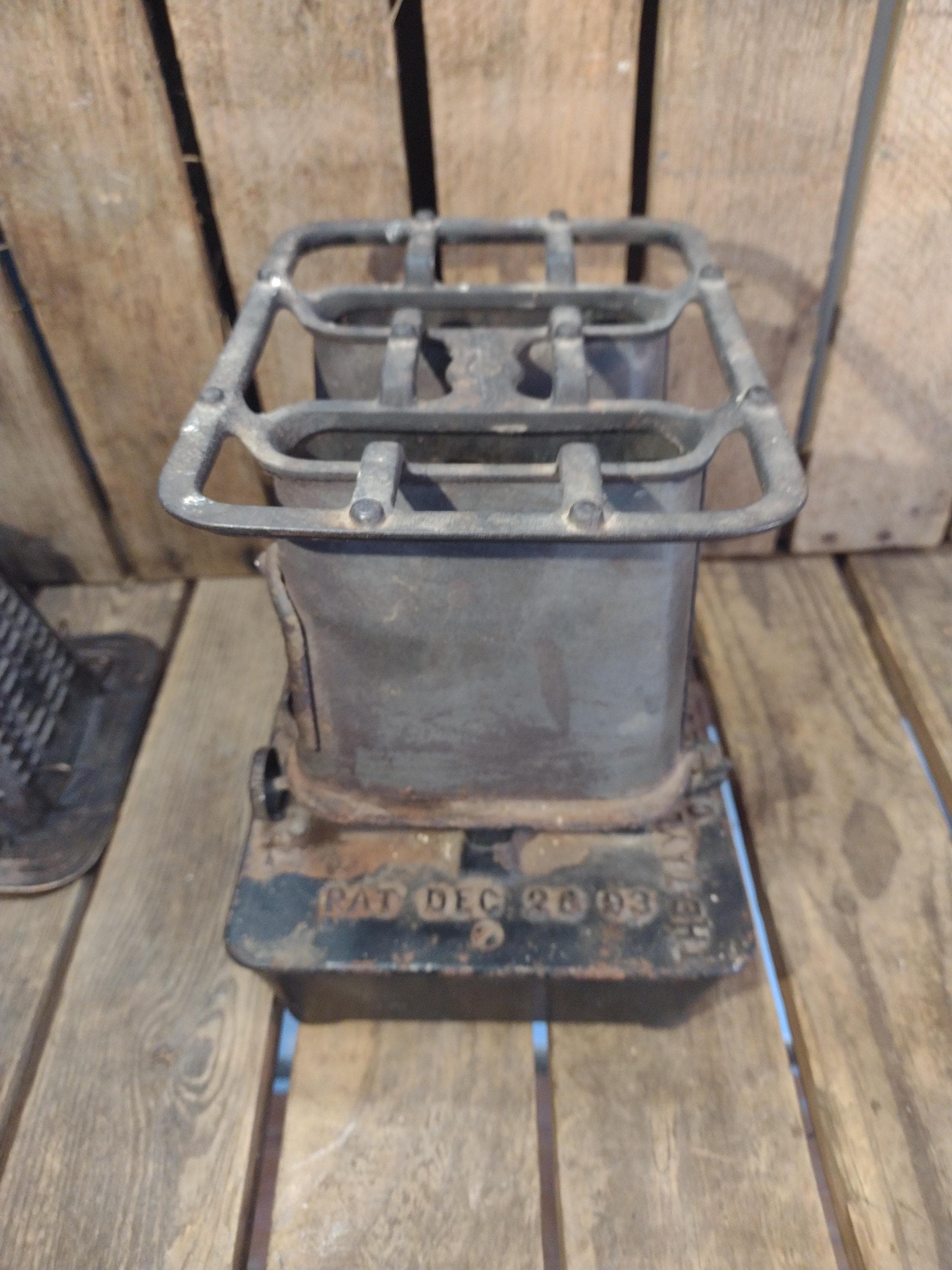 Antique Taylor & Boggis Summer Girl Stove: Rare Cast Iron Camping