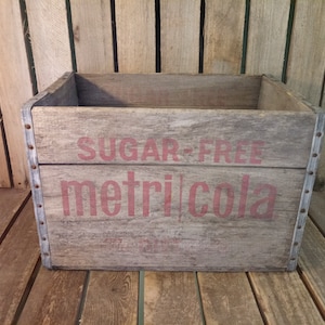 Vintage Wood Crate, Metri Cola Crate