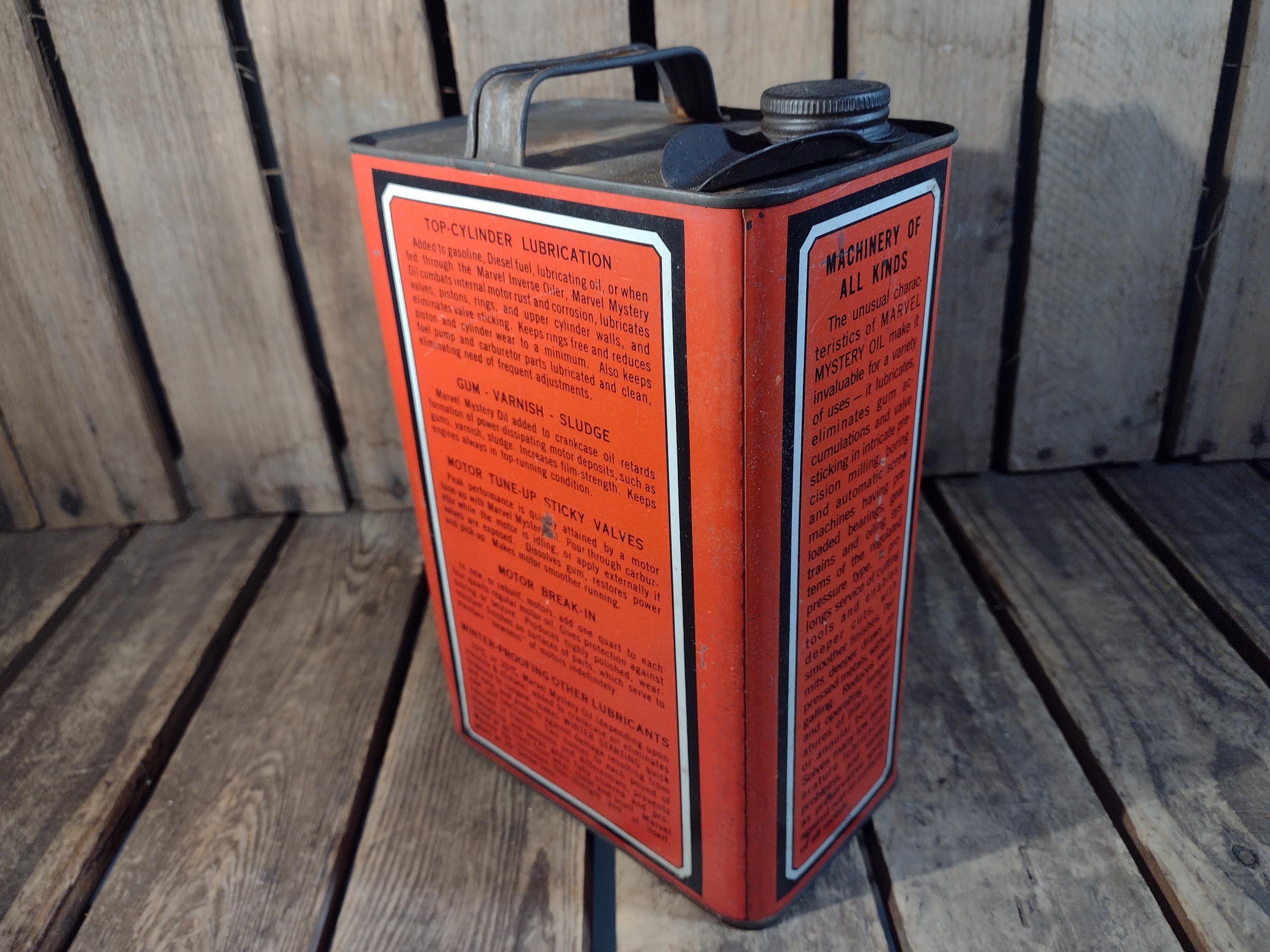 Vintage Mystery Marvel Oil Can - Etsy