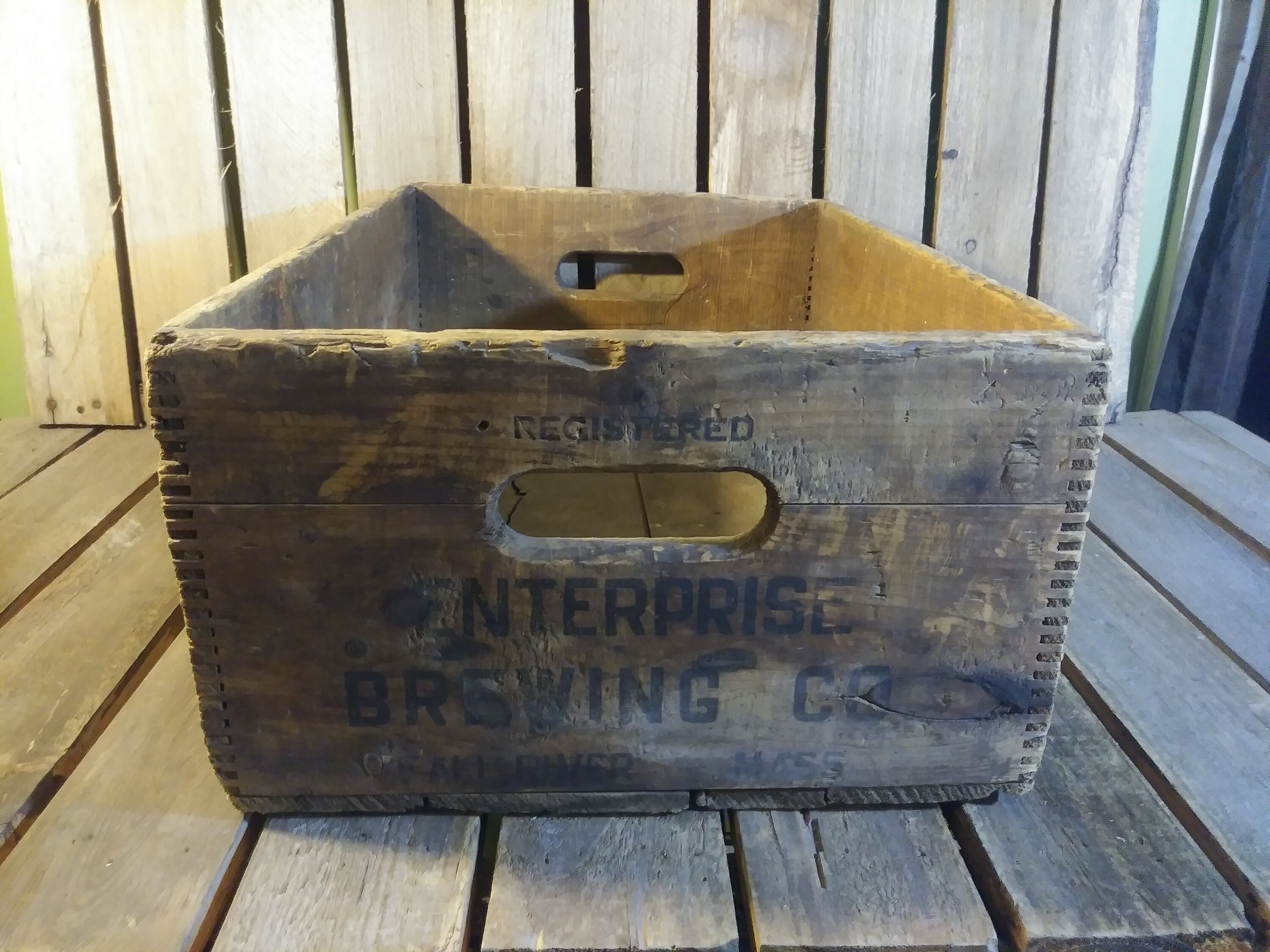 Antique Beer Box Enterprise Brewing Co Fall River Etsy