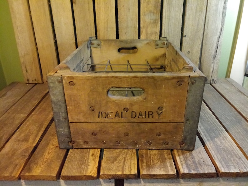 Vintage Milk Crate Etsy