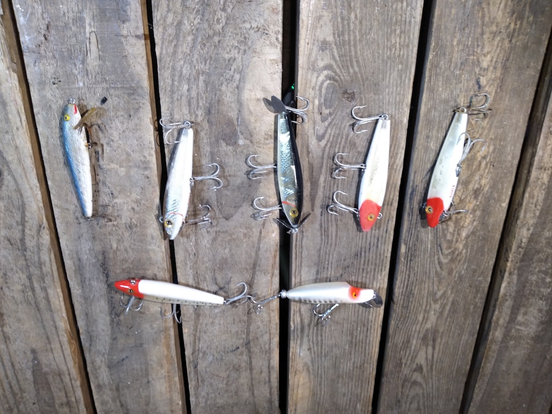 Lot De 6 Leurres De Pêche Vintage, Crankbaits Faits Main, Marque Nos Yahe, 2 Pièces Par Leurre