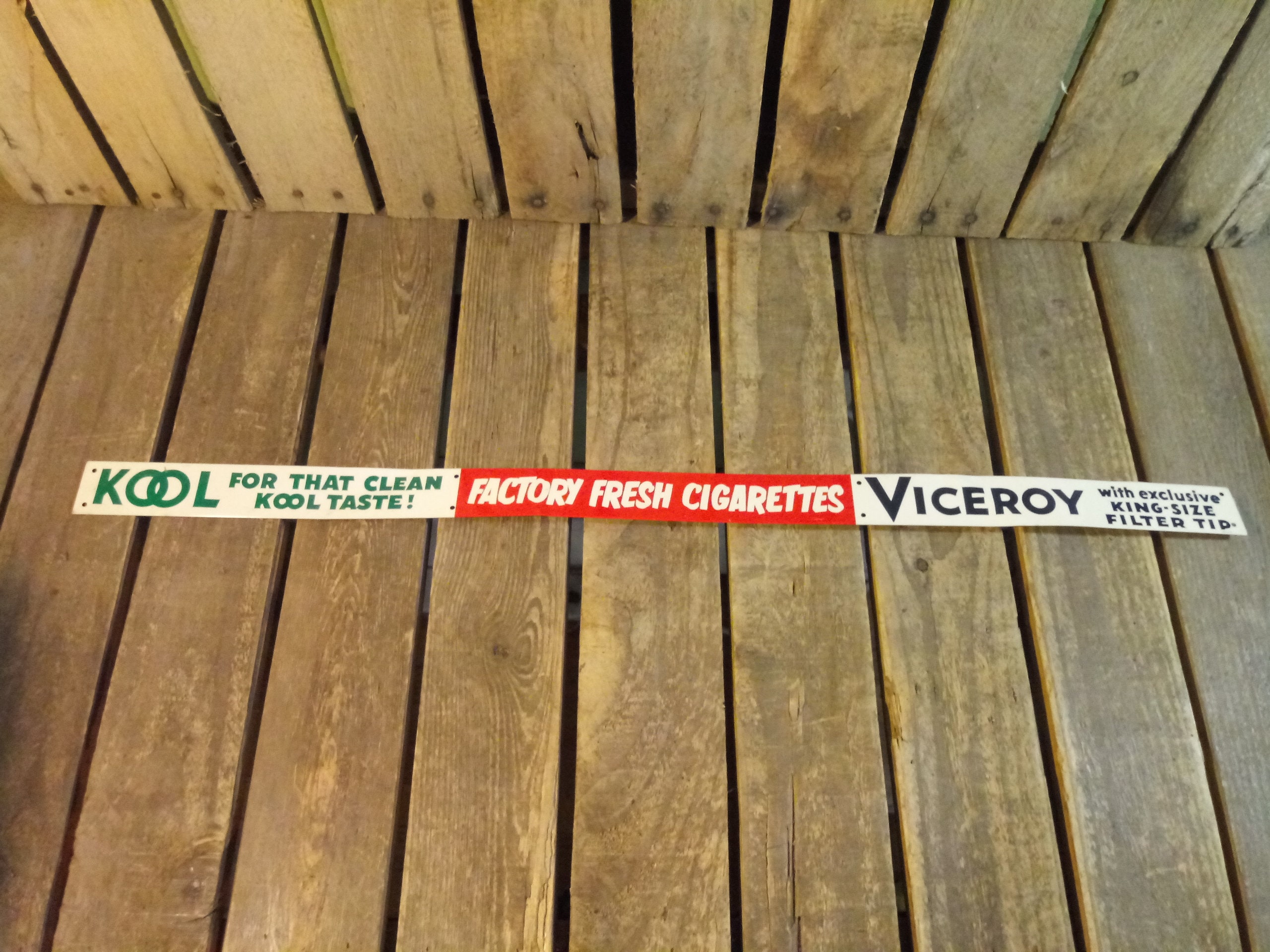 Vintage Kool Cigarette Sign