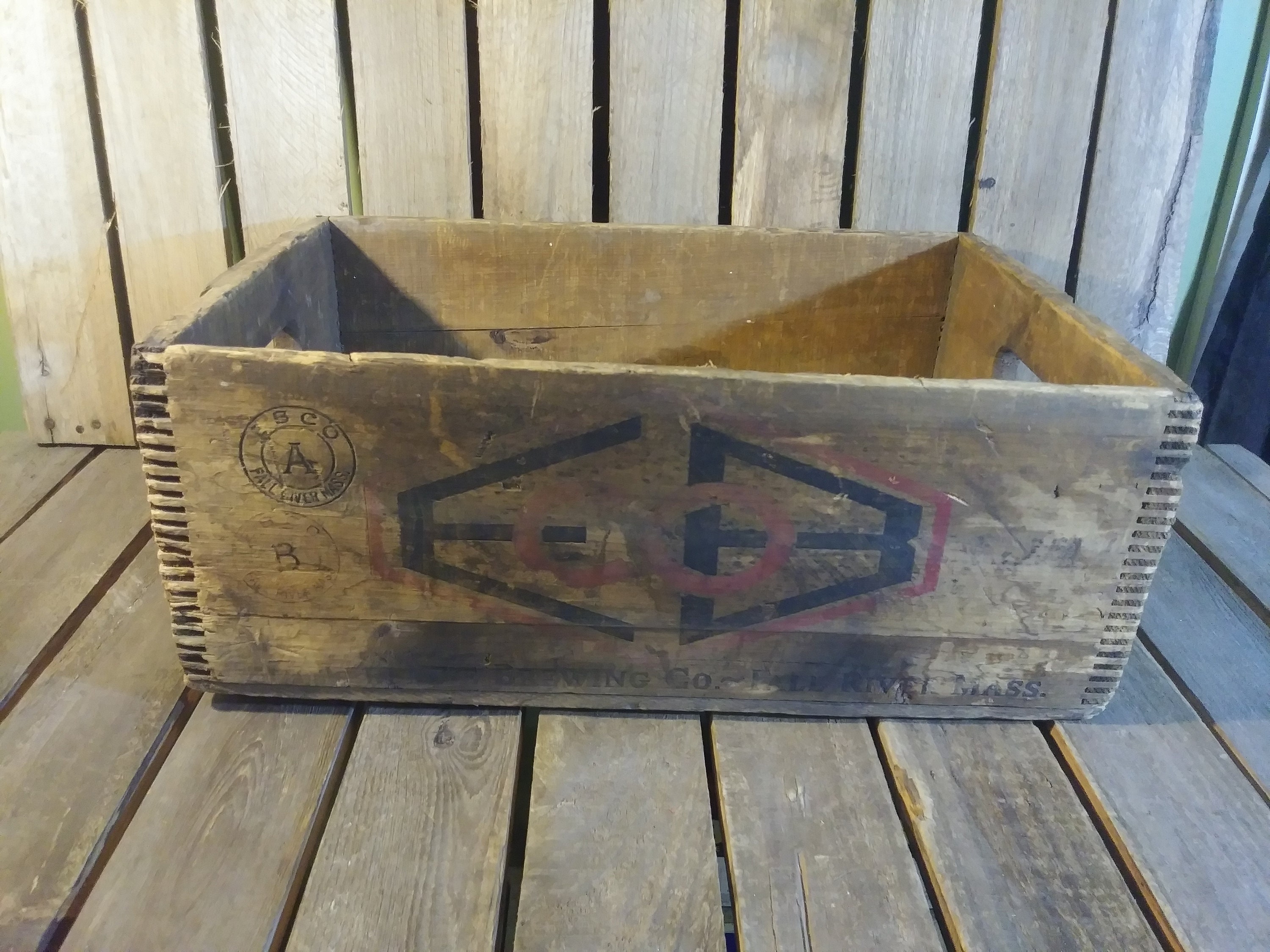 Antique Beer Box Enterprise Brewing Co Fall River Etsy