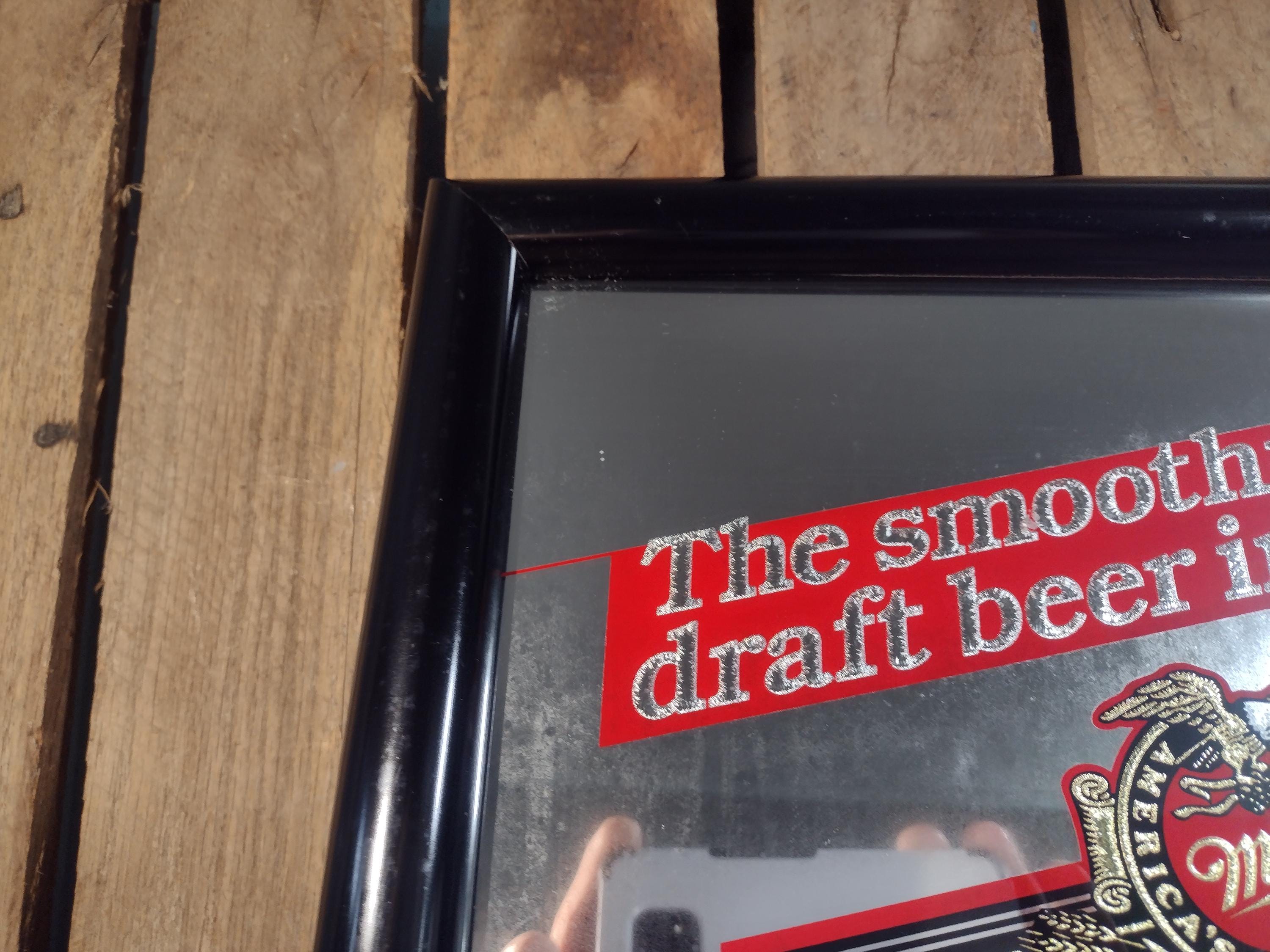Vintage Miller Genuine Draft Beer Mirror Sign - Etsy Vintage Miller Genuine Draft Beer Mirror Sign - Etsy