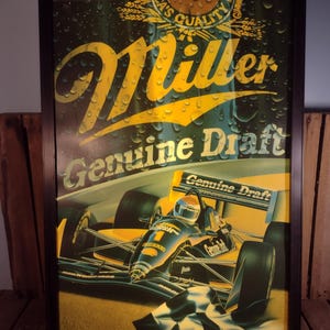 Vintage Miller Genuine Draft Light-up Racecar Sign: 1990s Bar Decor - Etsy