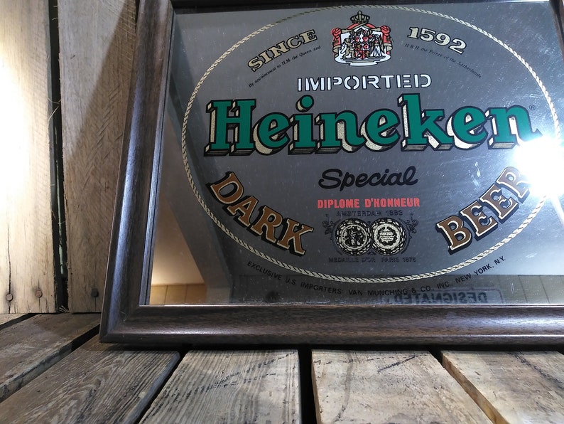 Vintage Beer Mirror Sign